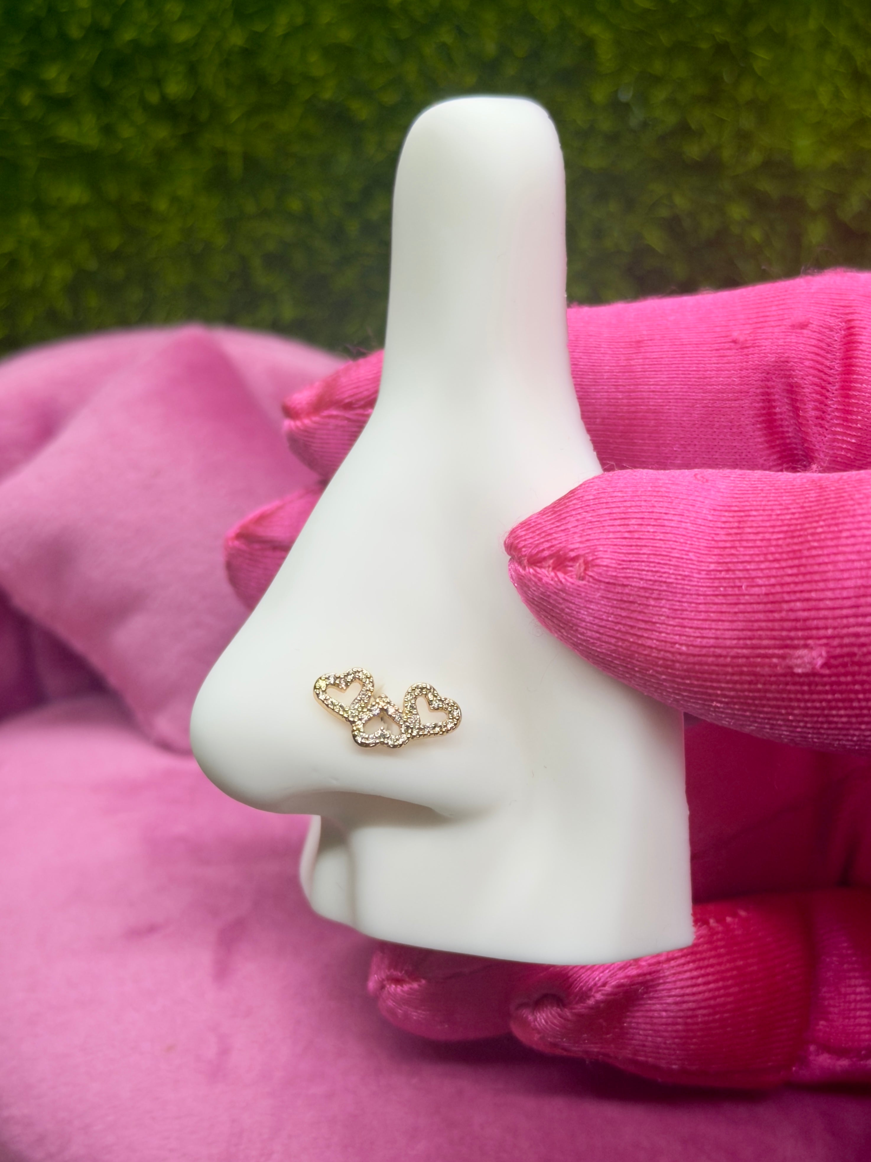 Heart nose ring