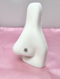 Gold 14k gold flower nose ring