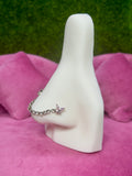 Pink Butterfly chain nose ring