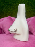 Butterfly chain nose ring