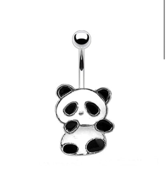 Panda belly ring