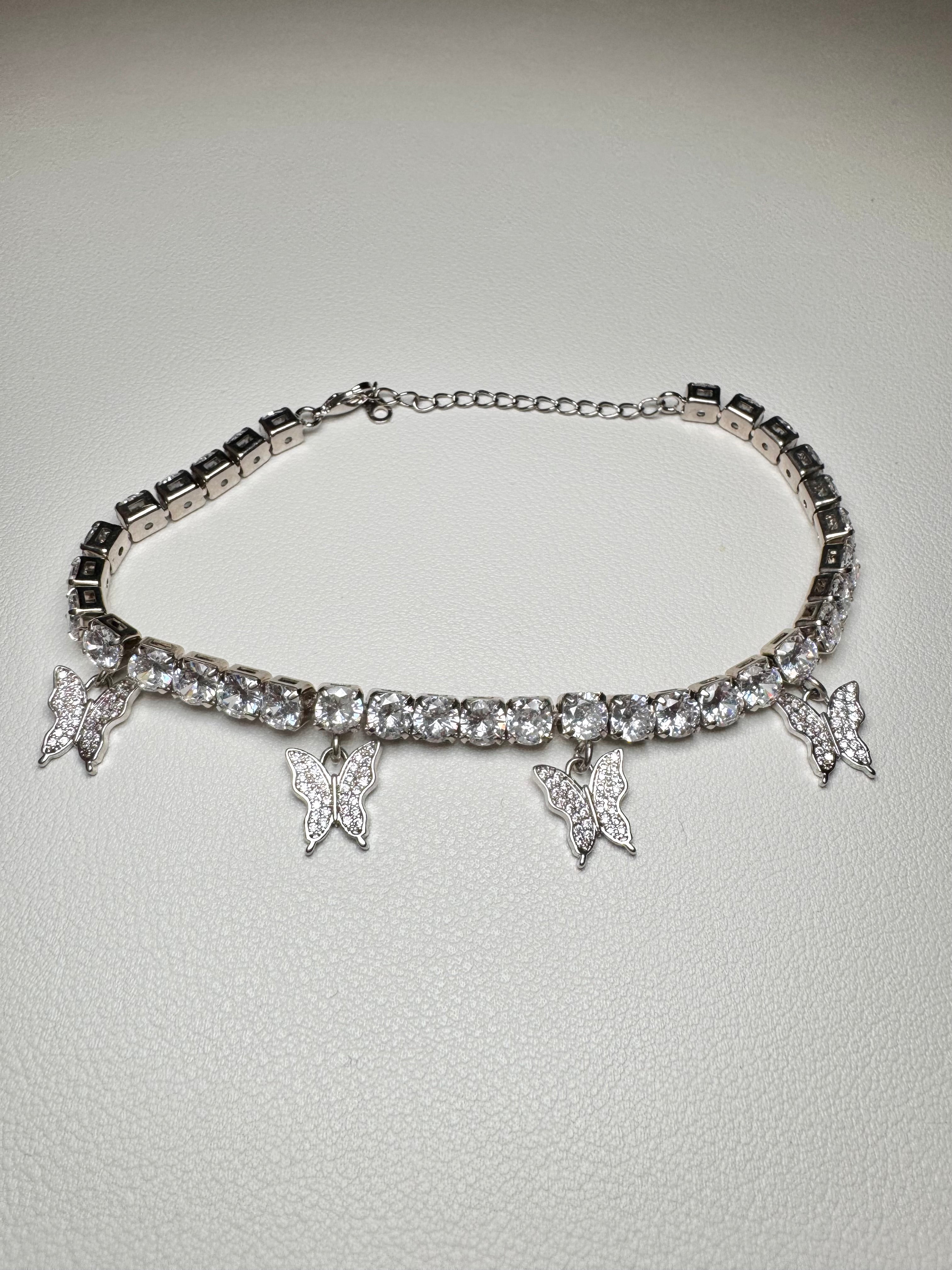 Icy Butterfly ankle bracelet