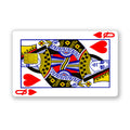 Queen of heart card sticker