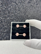 Masami flower nipple rings